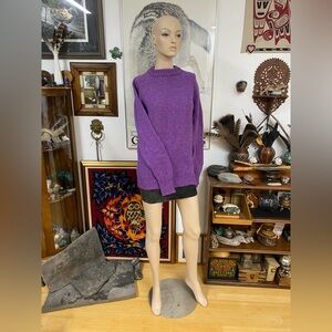 🍀Sale 4/$20 Vintage Violet Scottish Wool Knit Sweater
